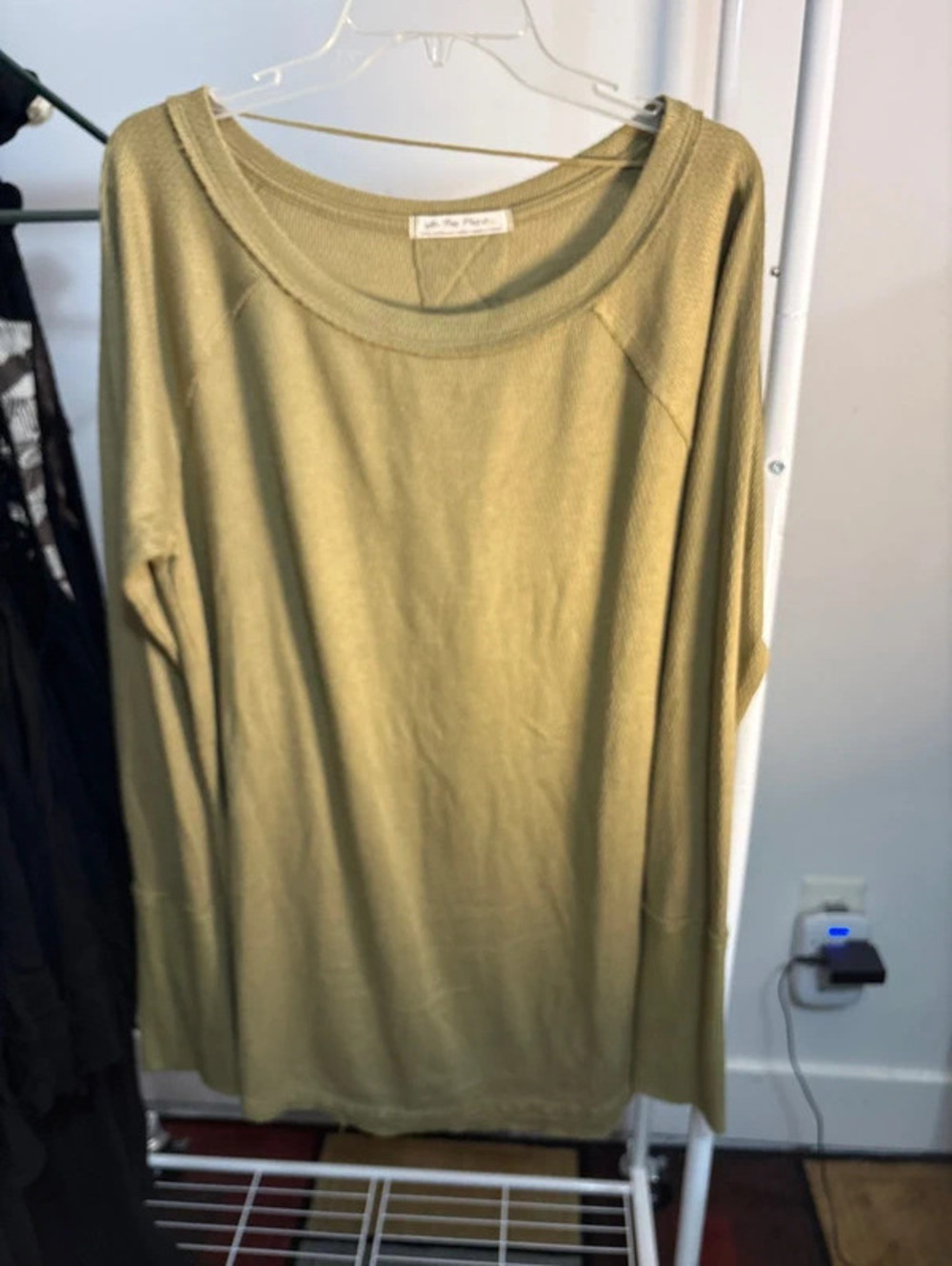 We the Free people Free People Snowy Thermal in Green extra Large NWOT